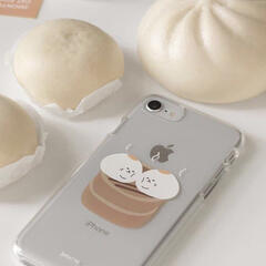 cream aesthetic buns with a matching phone case