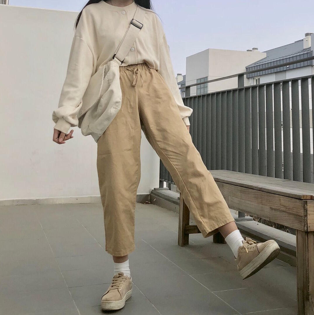 cream aesthetic outfit